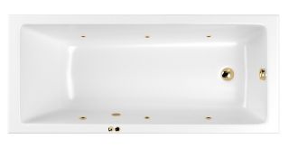 Гидромассажная ванна Whitecross Wave 0101.160080.100.SOFT.GL 160x80см Soft золото